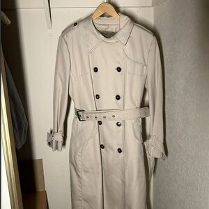Vintage London Fog Beige Double-Breasted Belted Trench Coat
